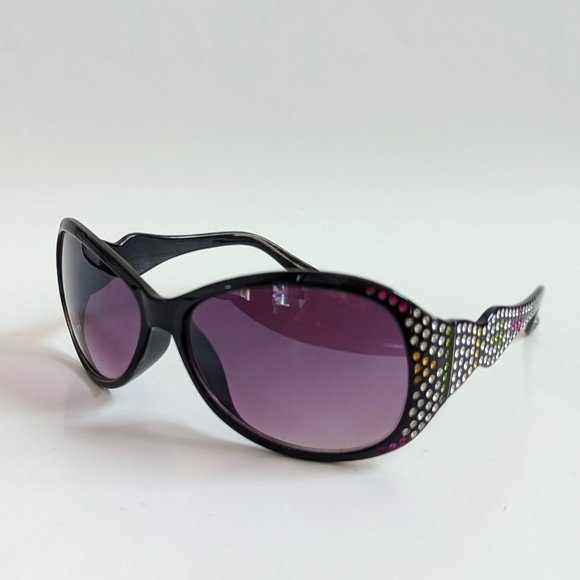 NWT Vintage 90's Large Acetate Lady Fashion Sunglasses (S.Black) - Picture 6 of 7